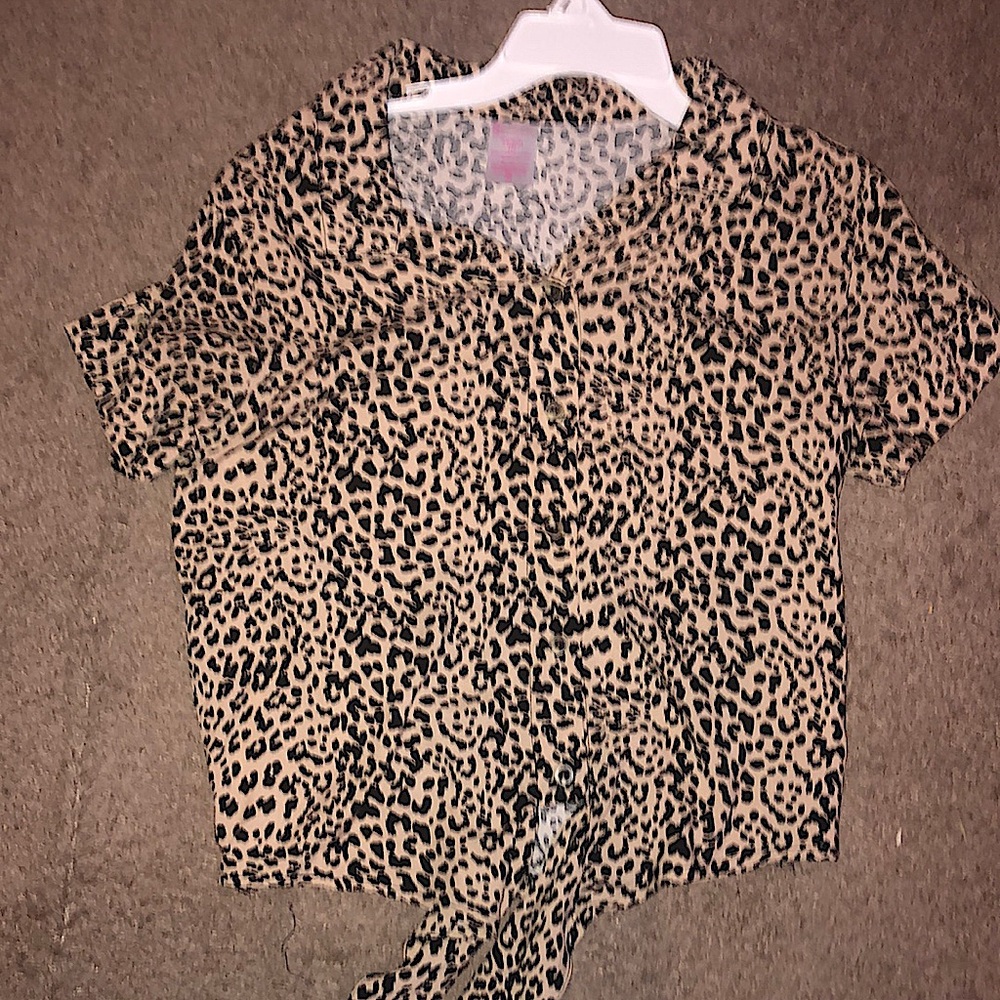 Cheetah print blouse